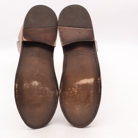 Frye Paige Tall Riding Boots Women's 6 B Brown Leather Western Cowgirl Rodeo - Picture 8 of 10